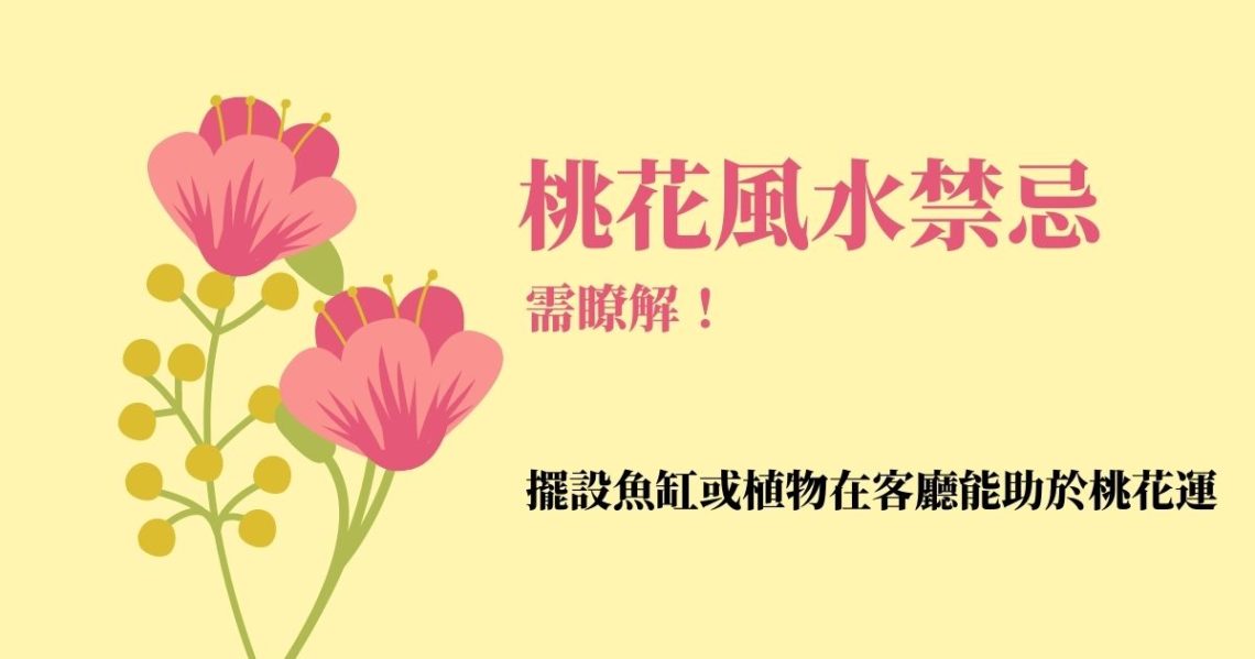 桃花風水禁忌